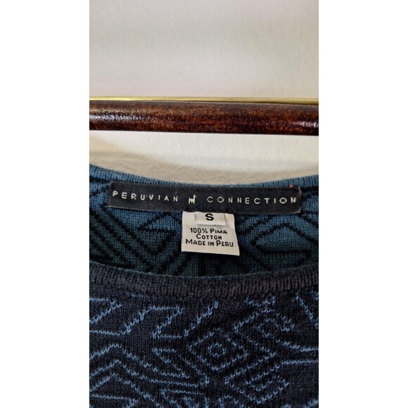 PERUVIAN CONNECTION Sweater Dress Women's Small 100% Pima Cotton Career Office - Picture 3 of 7